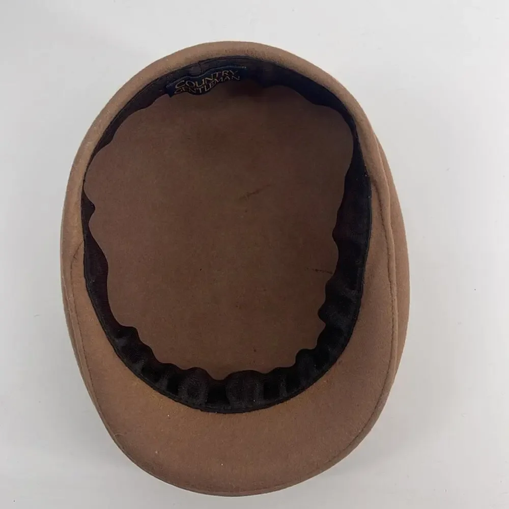 Vintage Country Gentleman 100% wool London Cabby Newsboy hat sz L
